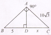 From the figure x=