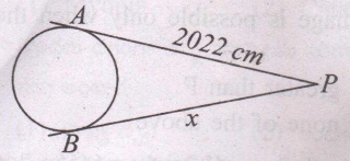 From the below figure the value of x