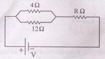 In the circuit given below, if the equivalent resistance is 10 Ω, find the value of R.