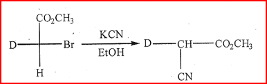 CO2CH3 KCN D- -Br D -CH=CO,CH EtOH H CN