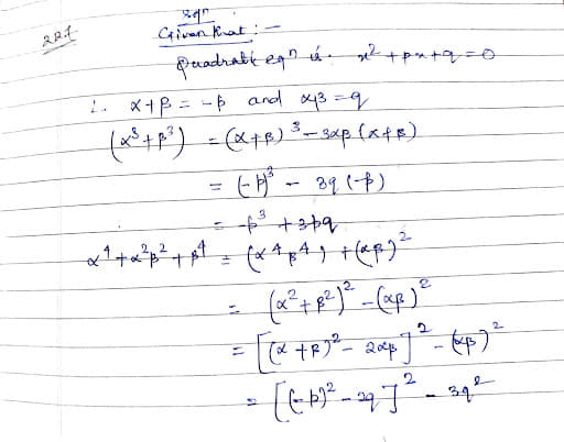 Quadratic equation