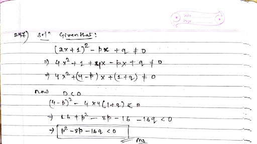 Quadratic expression